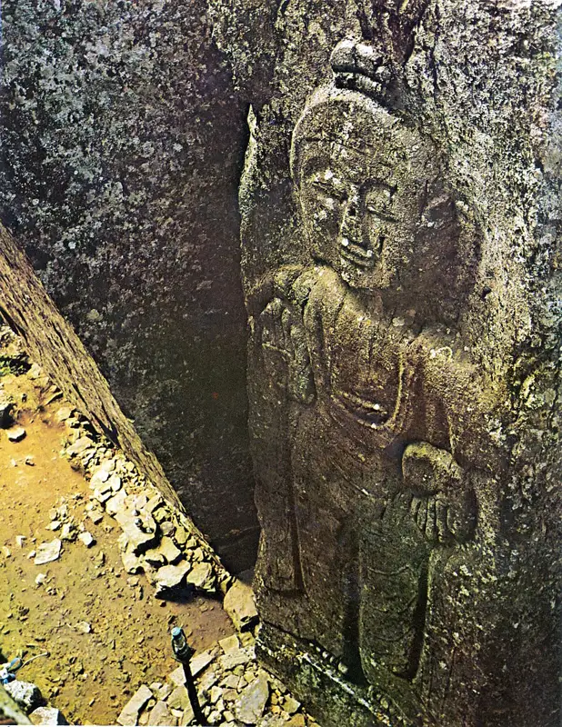 경주 단석산 신선사 마애불상군 장소 사진